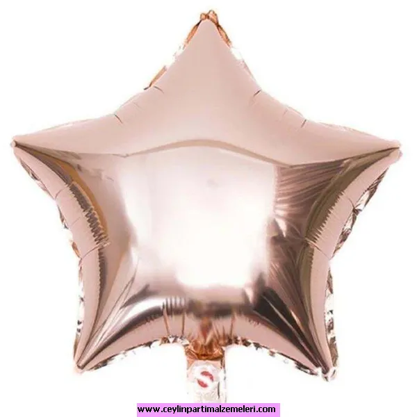 Rose Yıldız Folyo Balon